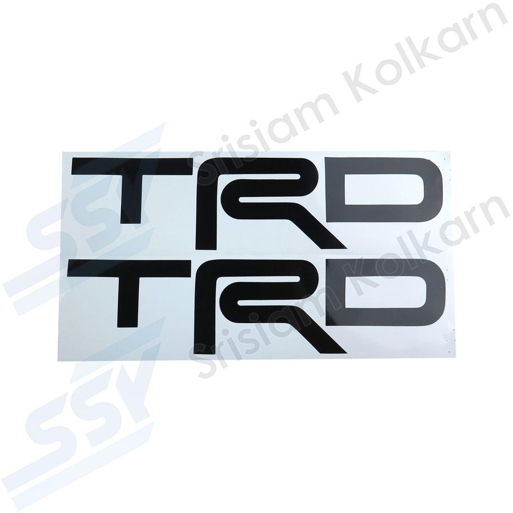 OEM สติกเกอร์กระบะ VIGO11_CHAMP รง. "TRD"ดำ