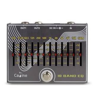 Caline แป้นเหยียบเอฟเฟคกีตาร์ CP-81 10 Band EQ พร้อมระดับเสียง 3.0