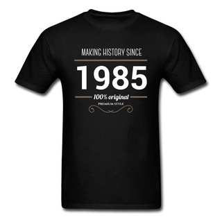 เสื้อยืดคอกลม พิมพ์ลาย Since 1985 สไตล์เรโทร แฟชั่นฤดูร้อน ฤดูใบไม้ร่วง สําหรับผู้ชายS-5XL
