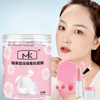 ㍿◆♨Nanyi [พร้อมส่ง] [ขายดี] [หน้ากาก] MK มาส์กหน้า ผ้าไหม แบบบางพิเศษ ให้ความชุ่มชื้น ใช้แล้วทิ้ง 100 ชิ้น 100 แคปซูล 50 แคปซูล