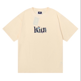 เสื้อยืดคอกลม ผ้าฝ้าย พิมพ์ลายโลโก้ KTH Begonia ดอกไม้ Serif ทรงหลวม พลัสไซซ์ สําหรับผู้ชาย และผู้หญิง