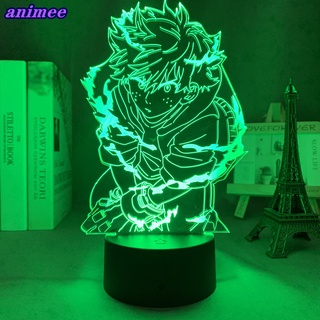 โคมไฟ Led รูปอนิเมะ My Hero Academia Deku 3d ของขวัญวันเกิด สําหรับตกแต่งบ้าน ห้อง