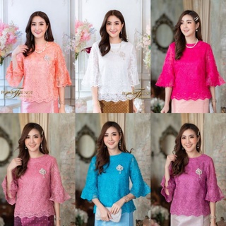 เสื้อลูกไม้ฝรั่งเศส อก 38/40/42/44/46"