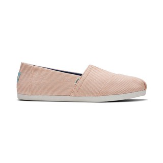 TOMS รองเท้าลำลองผู้หญิง แบบสลิปออน (Slip on) รุ่น Alpargata Seasonal Dusty Pink Repreve Our Ocean รองเท้าลิขสิทธิ์แท้