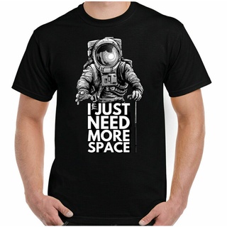 เสื้อยืดวินเทจเสื้อยืด พิมพ์ลายนักบินอวกาศ NASA I Just Need More Space สําหรับผู้ชายS-5XL