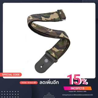 Planet Waves 50G04 Camouflage Guitar Strap สายสะพายกีต้าร์แบบผ้า ลายพราง - Green