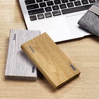 HOCO Power bank 13000mAh รุ่น PWB B12B-13000 Wood GRAIN สีน้ำตาล