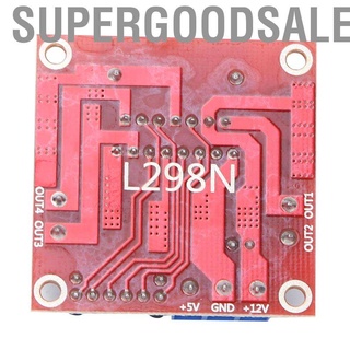 Supergoodsales L298N มอเตอร์ไดรฟ์โมดูลสะพานคู่ที่รองรับกับ Stepper 25W