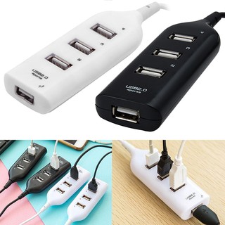 USB 2.0 4 Port Multi Hub Splitter External Extension อะแดปเตอร์สำหรับ PC Laptop