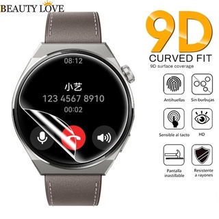 ฟิล์มไฮโดรเจล TPU กันรอยขีดข่วน 9D แบบโค้ง เต็มจอ ยืดหยุ่น สําหรับ Huawei Watch GT3 Pro 43 มม. 46 มม. 1 ชิ้น