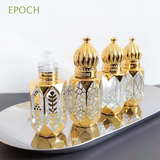 Epoch ขวดน้ําหอมเปล่า เติมได้ 6 มล. สีทอง สไตล์วินเทจ หรูหรา สําหรับใส่เครื่องสําอาง น้ําหอม