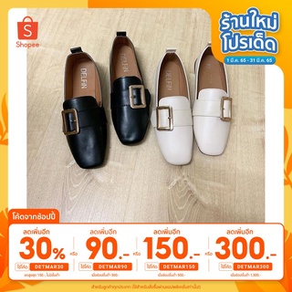 (DETMAR30ลดไป 30% ) รองเท้าคัชชู รุ่นเข็มขัด ไซส์ 35-40 รองเท้ามีส้น