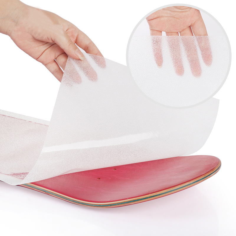 Griptape skateboard กระดาษทราย แบบใส 84 ซม. กระดาษทรายดับเบิลวาร์ป 24 ซม. กระดาษทรายใส สี่ล้อ สเก็ตบอร์ด