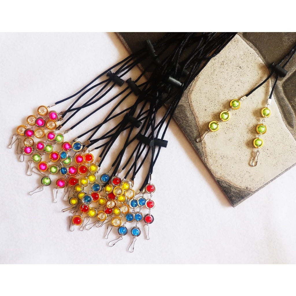 N3V - สายรัดหน้ากาก Pandora 2in1 สร้อยคอหน้ากากป้องกันการสูญหาย ขั้วต่อฮิญาบ