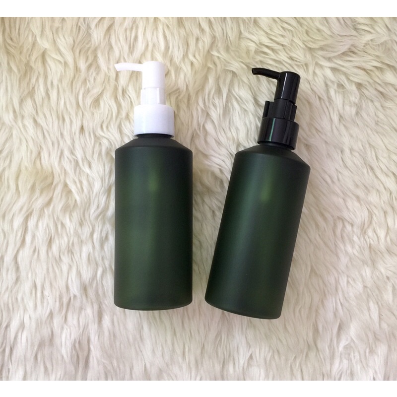 ขวดพลาสติกสีเขียว พร้อมหัวปั๊ม 200ml •พร้อมส่ง•มีราคาส่ง•