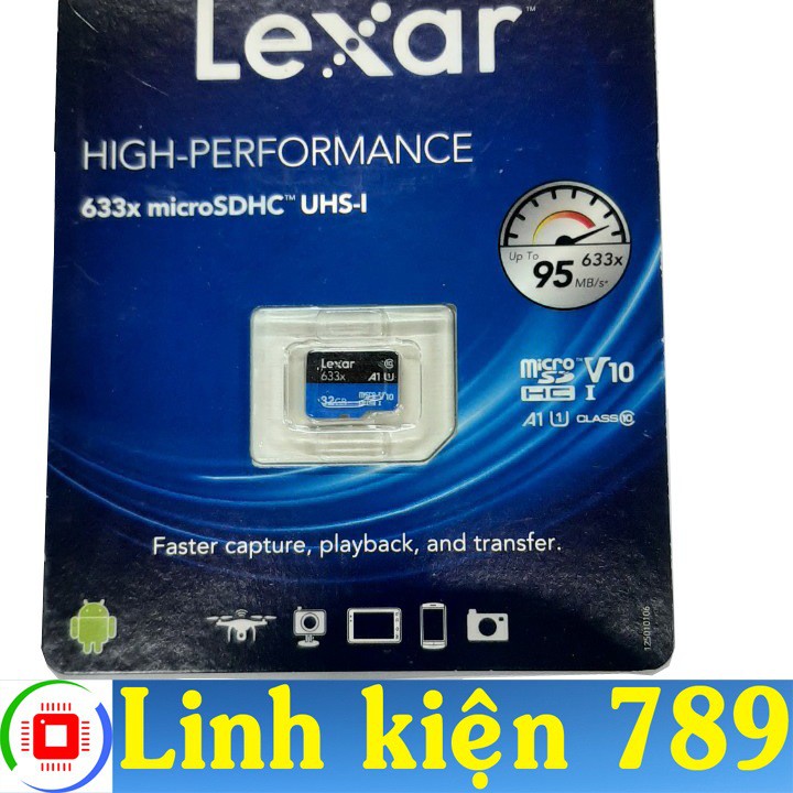 การ์ดหน่วยความจํา MicroSD 32GB Lexar class 10 UHS-I - 789 ส่วนประกอบ