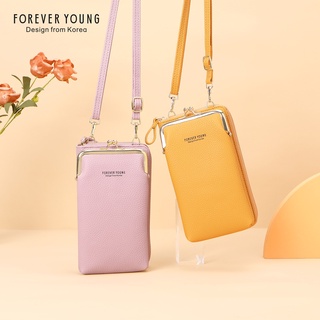 8158-001 กระเป๋าสะพายข้างผู้หญิง Forever Youngพร้อมส่ง กระเป๋าแบบถือสะพายไหล่ แบบแฟชั่นเกาหลี