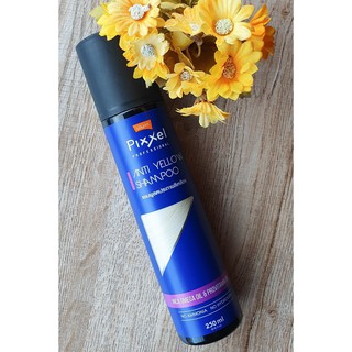 Lolane Pixxel Anti Yellow Shampoo แชมพูลดประกายสีเหลือง 250 Ml.