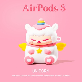 เคสหูฟัง ลายยูนิคอร์น หมีน่ารัก หลากสี สําหรับ AirPods3gen AirPods3 AirPods2gen 2021 AirPods3