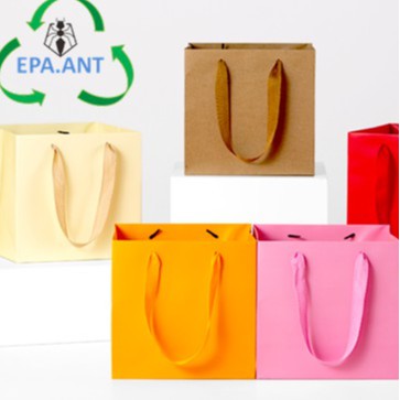 EPA พร้อมส่งจร้า ถุงกระดาษ ถุงกระดาษหูแบน แบบเงาและแบบด้าน มีให้เลือกกว่า 9สี