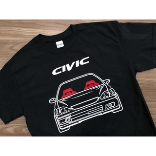 GILDAN 【Chic Tops】ขายดี เสื้อยืด ผ้าฝ้าย 100% พิมพ์ลายรถยนต์ Civic EK (Type 1) สไตล์ญี่ปุ่น สําหรับผู้ชาย 2022S-5XL