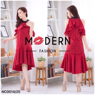 🎉🎉🎉M💋DERN DRESS 🎉🎉🎉 พร้อมส่ง เซเลปม้ากก ขอบอกวินาทีนี้ต้องยกให้แม๊กซี่