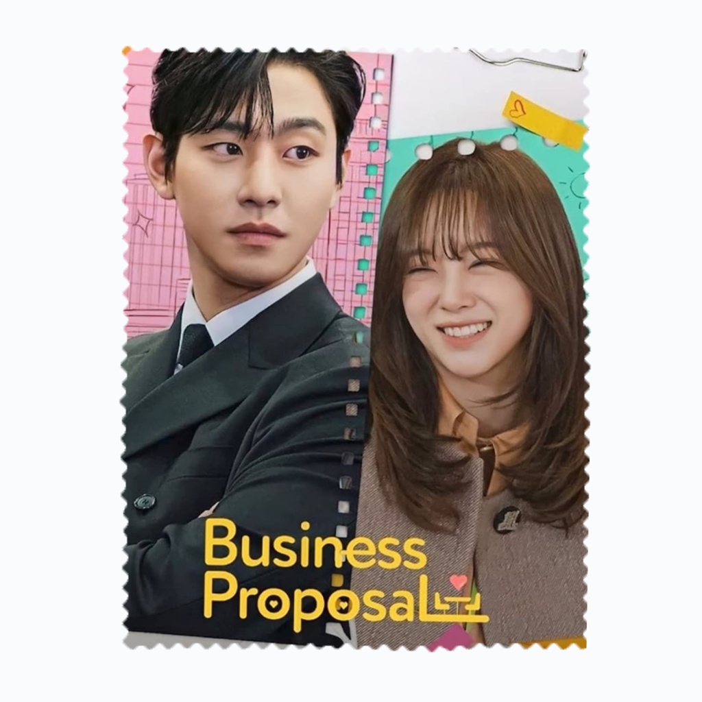 ผ้าเช็ดแว่นตา เช็ดเลนส์ ผ้าไมโครไฟเบอร์ business proposal อันฮโยซอบ Ahn Hyo Seop คิมเซจอง kim sejeon