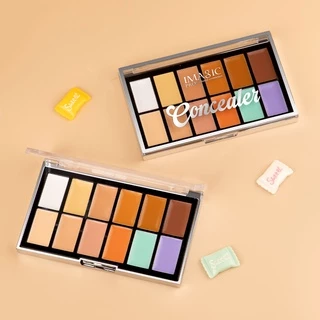 Imagic คอนซีลเลอร์ให้ความชุ่มชื้น ปกปิดรอยคล้ํา รอยสิว รอยขาด รอยควัน แต่งหน้า เต็มหน้า 12 สี