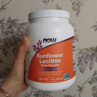 ✨pre order💫🇺🇸 Now Foods, Sunflower Lecithin, Pure Powder, 1 lb (454 g)