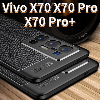 [In Stock] เคสโทรศัพท์มือถือหนัง Tpu แบบนิ่มสไตล์นักธุรกิจสําหรับ Vivo X70 X70 Pro+