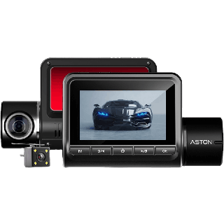 Aston Ultimate X Lite กล้องติดรถยนต์ เชื่อมต่อ Wifi กล้องหน้าเลนส์กว้าง 150 องศา กล้องหลังเลนส์กว้าง 90 องศา