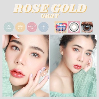 Rose Gold เลนส์ตัดขอบขนาดมินิ สีสวย