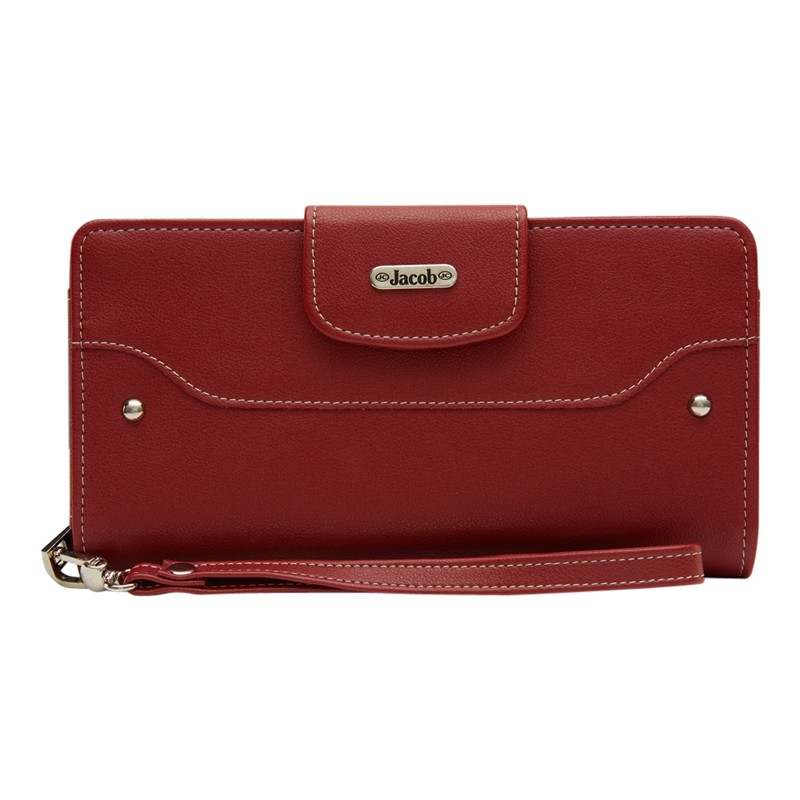 Jacob International กระเป๋าสตางค์ผู้หญิง V32136 (แดง,เขียว)