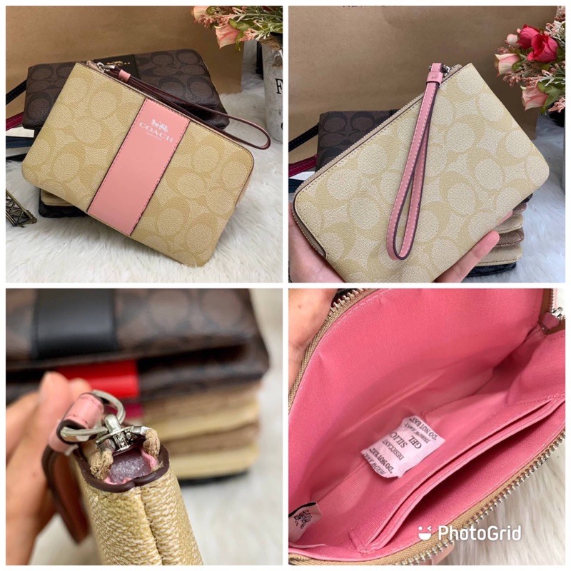 COACH 58035 CORNER ZIP WRISTLET