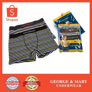 【1แถม1】(2 ชิ้น) แท้ 100% GEORGE Boxer Brief 2in1 กางเกงในชาย ผ้านุ่มใส่สบาย ไม่อึดอัด ระบายอากาศได้ดี