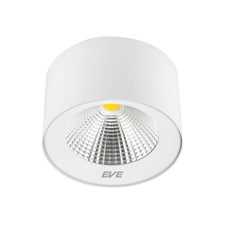 Therichbuyer EVE LIGHTING โคมไฟดาวน์ไลท์ติดลอย LED 15W DAYLIGHT หน้ากลม รุ่น COB colorful-white ขนาด 5 นิ้ว สีขาว