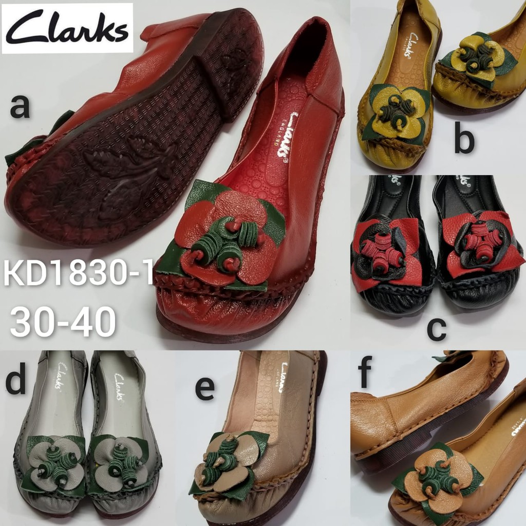 Kd18200-1 นําเข้า CLARKS รองเท้าผู้หญิง/รองเท้าแตะ CLARKS ดั้งเดิม/รองเท้าผู้หญิงดั้งเดิม /CLARKS