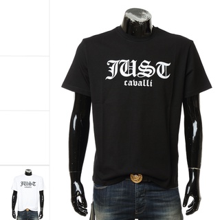 เสื้อยืดคอกลม แขนสั้น ผ้าฝ้าย ลาย just cavalli สําหรับผู้ชาย