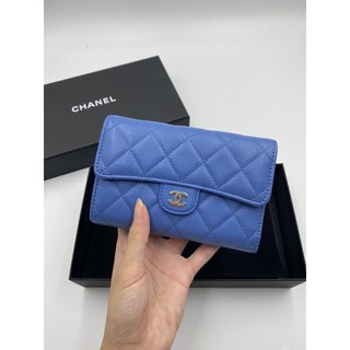 Like newwww chanel medium wallet HL30 blue caviar 💙