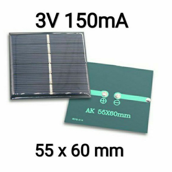 ?ราคาพิเศษ+ส่งฟรี ?แผ่นโซล่าเซลล์ขนาดเล็ก สำหรับงานประดิษฐ์ (Solar Cell) 3V-5V-6V-18V**3V 1W 300mA 2แผ่น ? มีเก็บปลายทาง