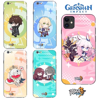 [COD+ READY STOCK] Honkai Impact 3&amp;genshin impact phone case Honkai Impact 3 game Figure action silhouette tempered glass/liquid silicone phone shell applicable to more than 200 mobile phone models iphone 12 case