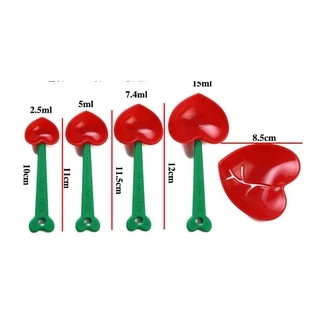 ชุดช้อนตวงพร้อมที่แยกไข่(หัวใจแดง)-พร้อมส่ง
