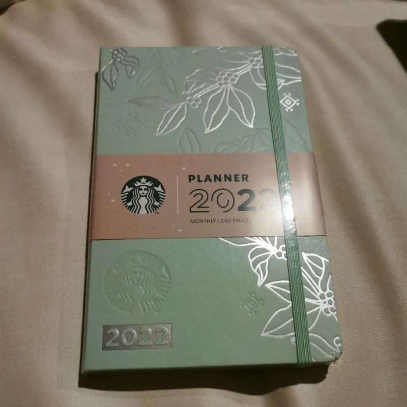 มาจดบันทึก และวางแผนชีวิตทั้งปี กันดีกว่า 🌸🥇Starbucks Planner 2022 สตาร์บัคส์ สมุดแพลนเนอร์ 2สี+ คูป