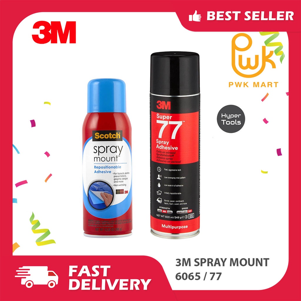 3m Scotch Spray Mount กาวเปลี่ยนตําแหน่งได้ 6065 / 77