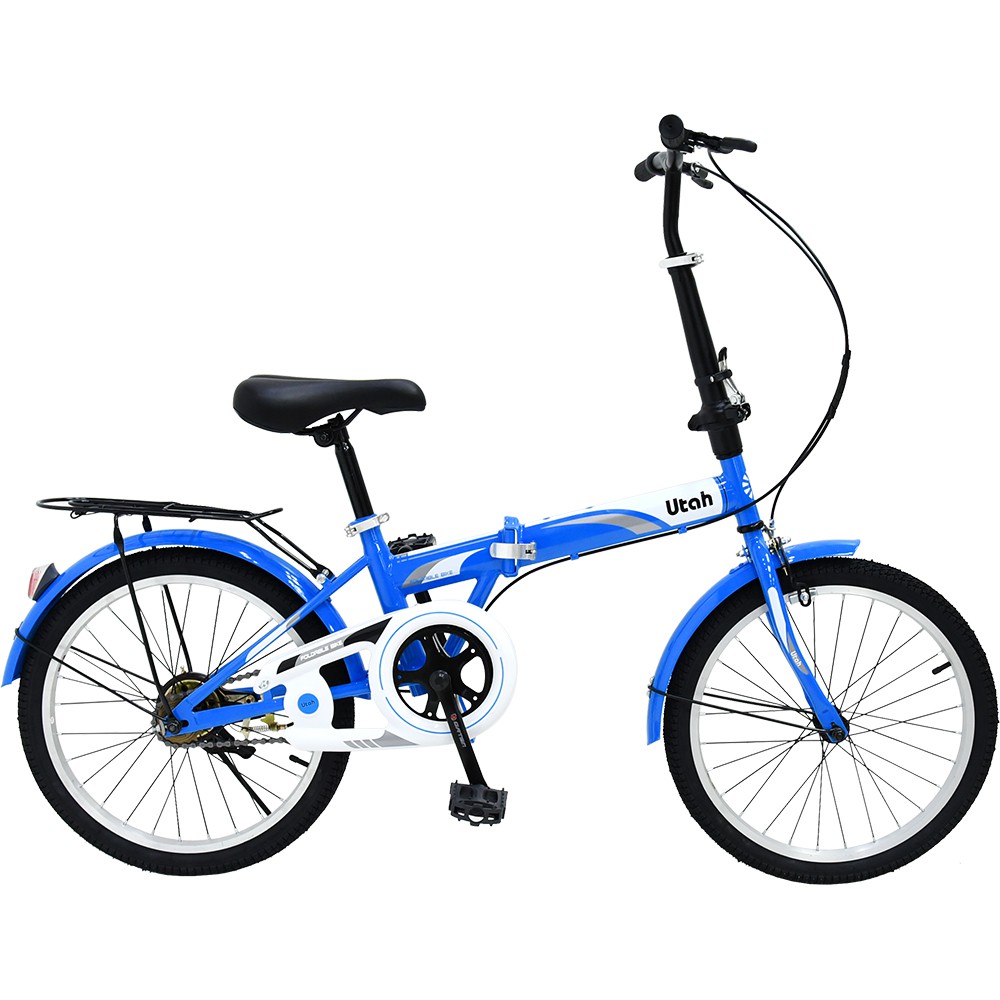 K-BIKE จักรยานพับได้ FOLDING BIKE 20 นิ้ว 1 Speed รุ่น 20K61 UTAH (New Design) ฟ้า