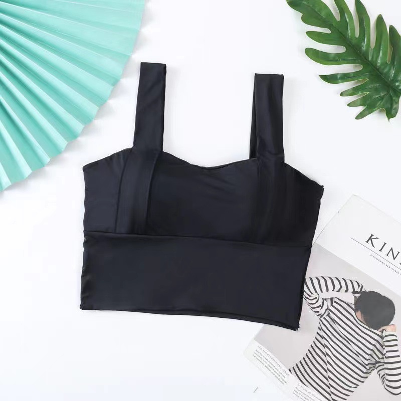 Gakki เสิ้อกล้าม เสื้อชั้นในสตรี สายเดี่ยว สไตล์เกาหลีทรงเกาะอกเซ็กซี่ 8811# - รูปที่ 4