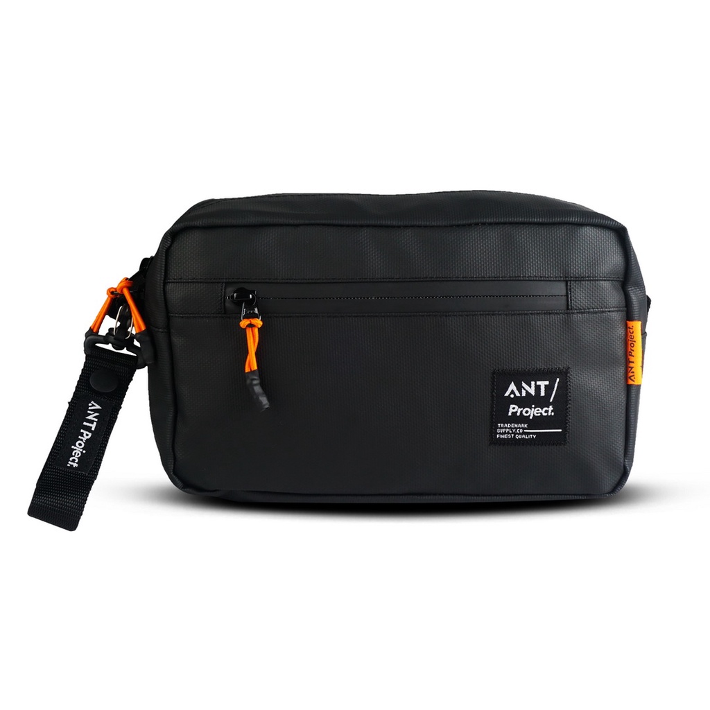 Ant PROJECT - กระเป๋าแฮนด์ TROY Sling 3in - กระเป๋าแฮนด์จักรยานกันน้ําสีดํา