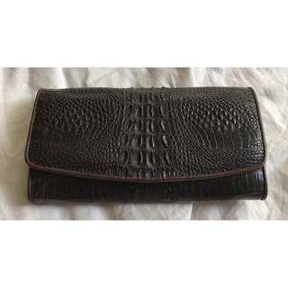 CROCODILE SKIN กระเป๋าสตางค์หนังจระเข้แท้