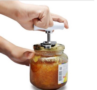 ที่เปิดฝาขวด ที่เปิดฝาปรับได้หลายขนาด Stainless Steel Adjustable Jar Opener Manual Spiral Seal Lid Remover Twist Off Scr