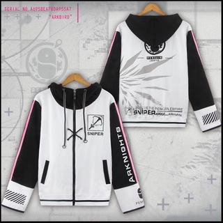 Arknights Exusiai Quadratic Element Cosplay Costume For Couple Long Sleeve Hoodie Daily Casual Sweatshirt